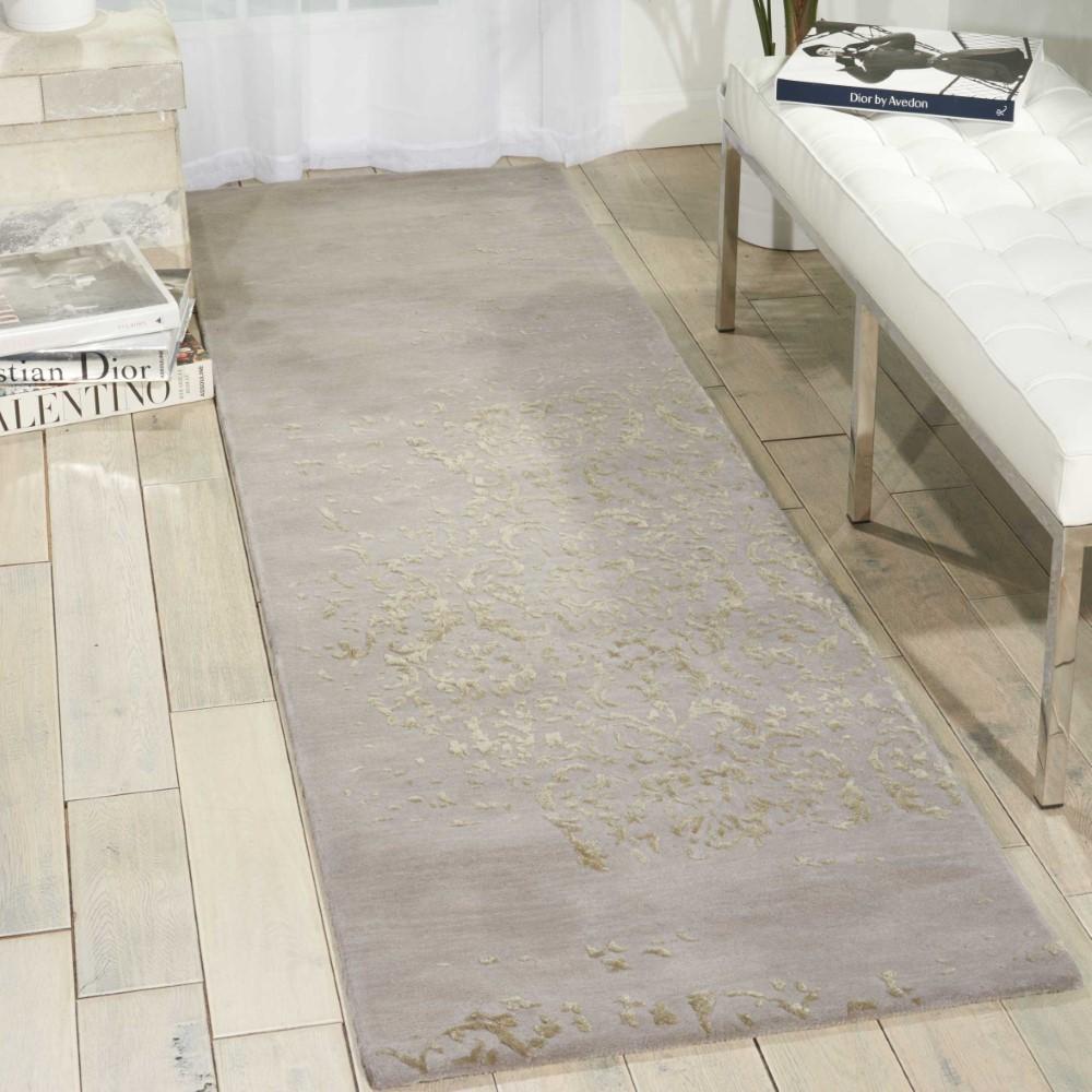 Nourison - Opaline OPA08 Grey 23in x 8 Hallway Rug - OPA08-99446340344 - CLOSEOUT veiw 2