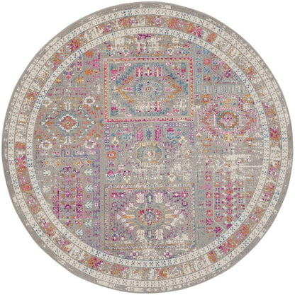 Nourison - Passion 8 x Round Bone Multicolor Area Rug - PSN37-99446780751_CLOSEOUT veiw 1