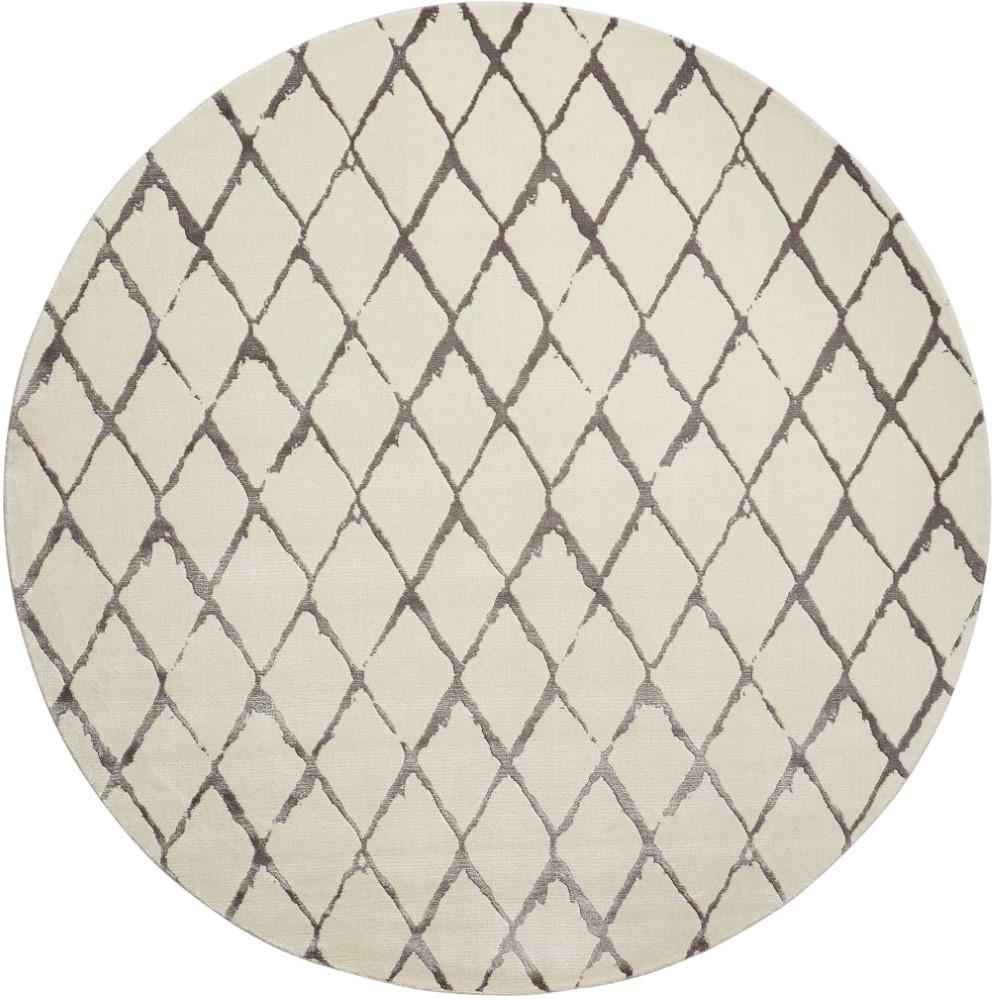 Nourison - Twilight TWI15 Ivory/Bone 8 x Round Large Rug - TWI15-99446358189 veiw 1