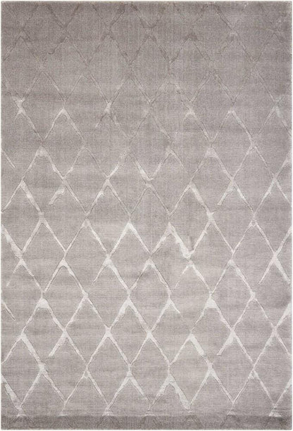 Nourison - Twilight TWI15 Silver and Bone 86in x 116in Oversized Rug - TWI15-99446293480 veiw 1