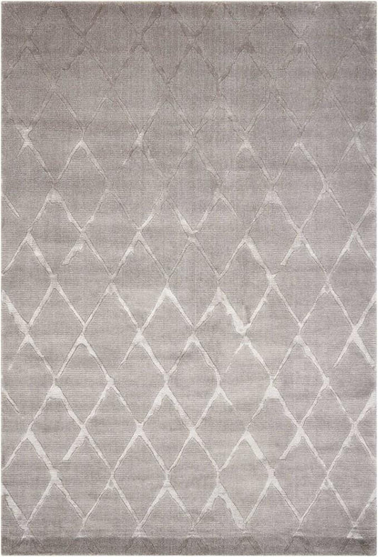 Nourison - Twilight TWI15 Silver and Bone 86in x 116in Oversized Rug - TWI15-99446293480 veiw 1