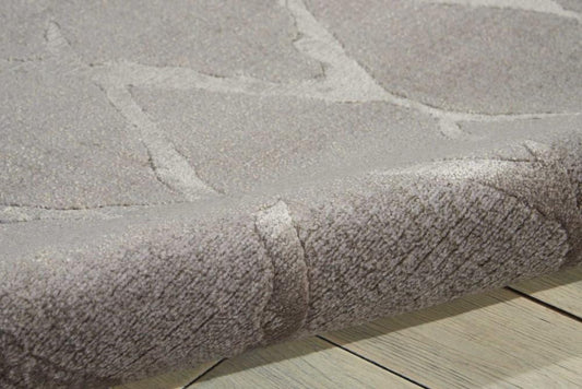 Nourison - Twilight TWI15 Silver and Bone 86in x 116in Oversized Rug - TWI15-99446293480 veiw 2