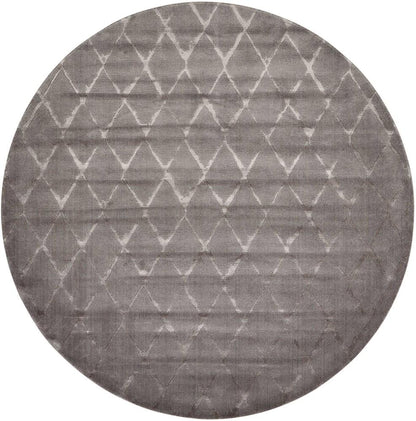 Nourison - Twilight TWI15 Silver and Bone 8 x Round Large Rug - TWI15-99446358172 veiw 1