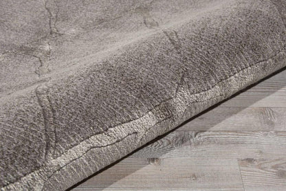 Nourison - Twilight TWI15 Silver and Bone 8 x Round Large Rug - TWI15-99446358172 veiw 2