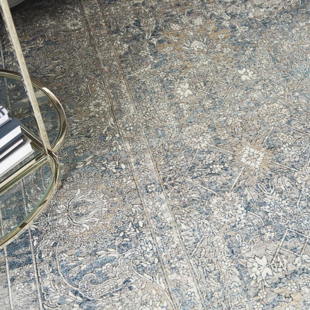 Nourison - Starry Nights 8x10 Cream and Blue Vintage Area Rug - STN01-99446737489 veiw 3