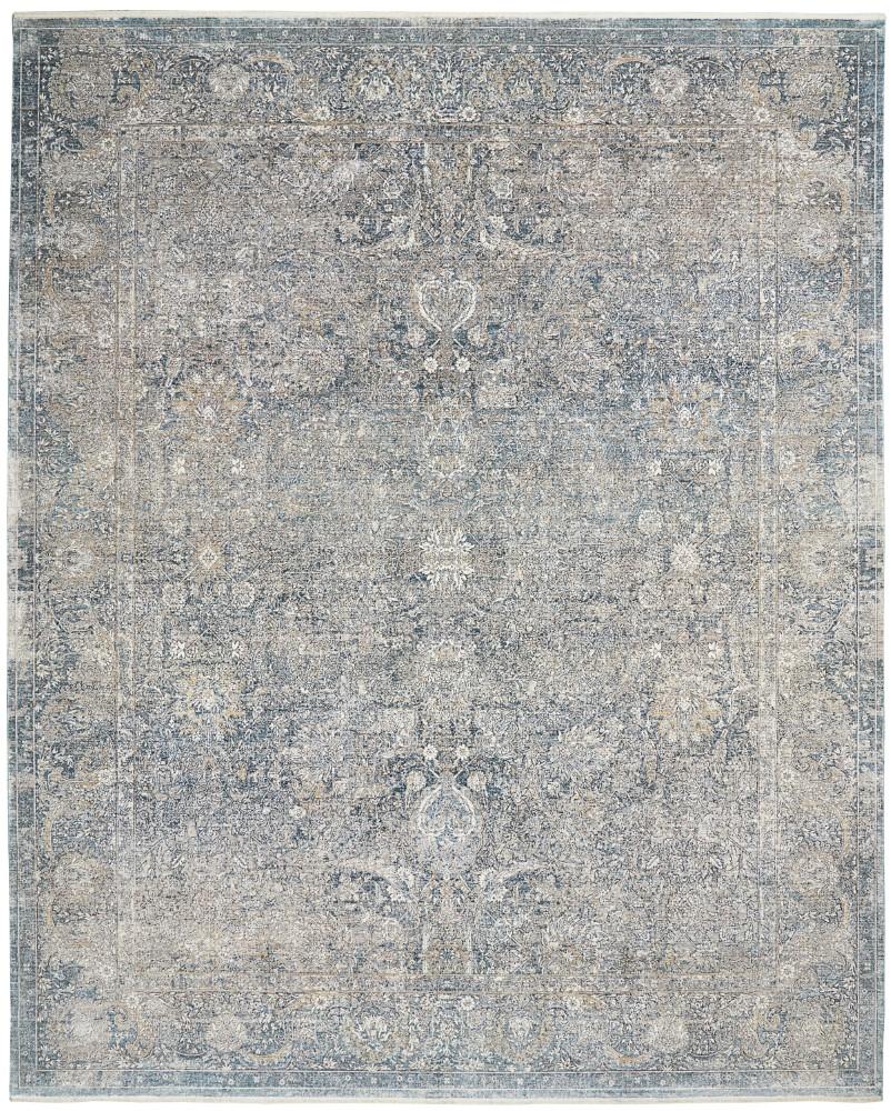 Nourison - Starry Nights 910in x 126in Cream and Blue Vintage Area Rug - STN01-99446737519 veiw 1