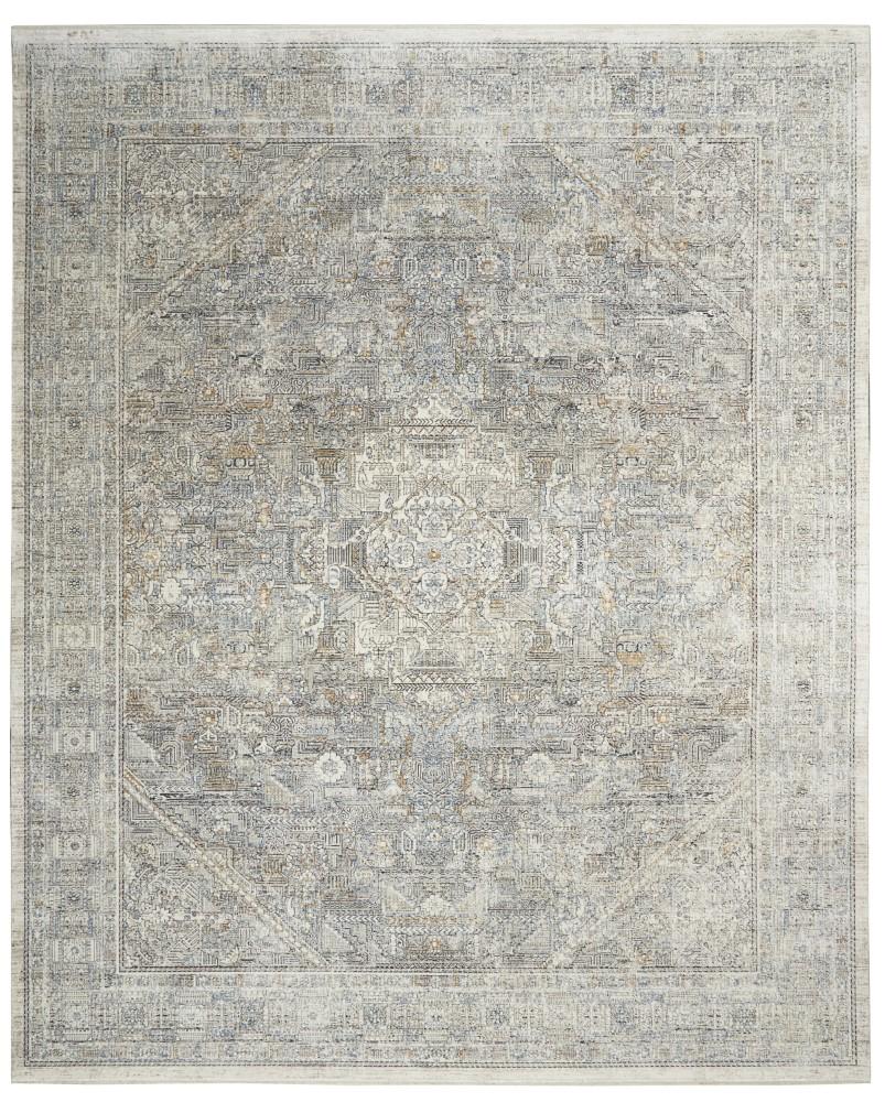 Nourison - Starry Nights 8 x 10 Cream and Grey Vintage Area Rug - STN02-99446737526 veiw 1