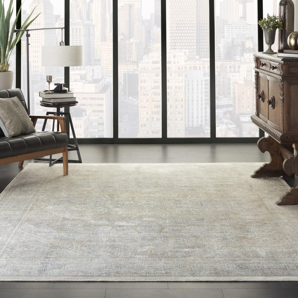 Nourison - Starry Nights 8 x 10 Cream and Grey Vintage Area Rug - STN02-99446737526 veiw 2