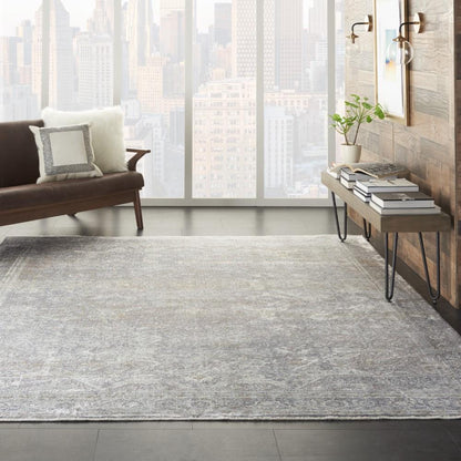 Nourison - Starry Nights 86in x 116in Grey and Ivory Vintage Area Rug - STN03-99446737571 veiw 2