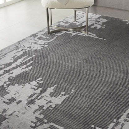 Nourison - Symmetry SMM02 Ivory and Bone 86in x 116in Oversized Textured Rug - SMM02-99446495273_CLOSEOUT veiw 3