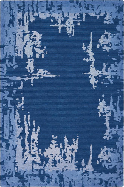 Nourison - Symmetry SMM02 Navy Blue 39in x 59in Area Rug - SMM02-99446495150 - CLOSEOUT veiw 1