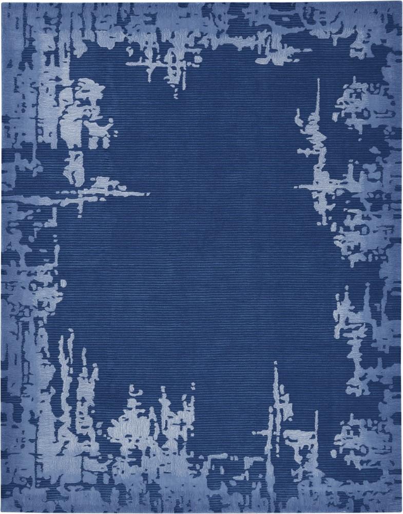 Nourison - Symmetry SMM02 Navy Blue 79in x 99in Large Textured Rug - SMM02-99446495174 - CLOSEOUT veiw 1