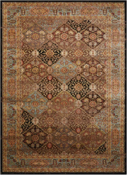 Nourison - Delano DEL03 Black 53in x 73in Area Rug - DEL03-99446370549_CLOSEOUT veiw 1