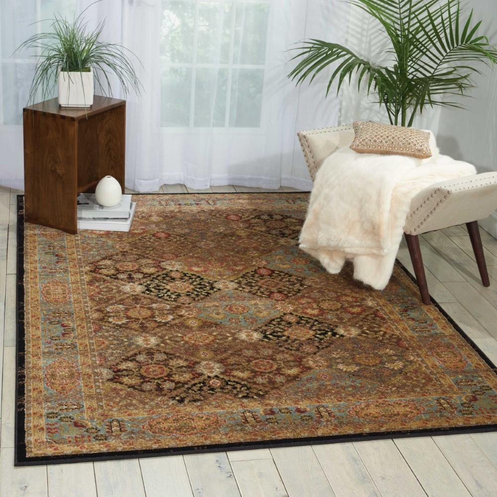 Nourison - Delano DEL03 Black 53in x 73in Area Rug - DEL03-99446370549_CLOSEOUT veiw 2