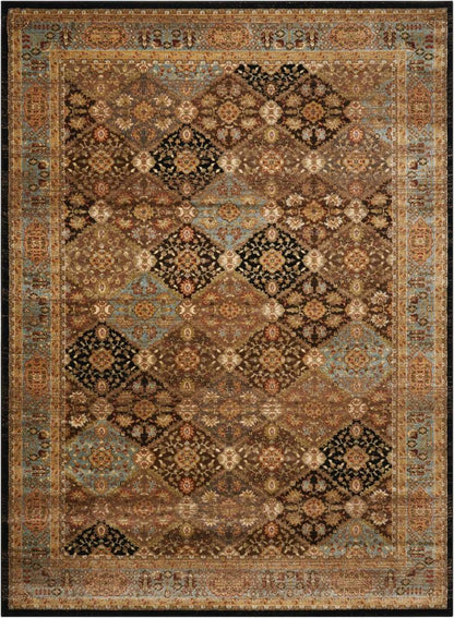 Nourison - Delano DEL03 Black 67in x 96in Area Rug - DEL03-99446370556_CLOSEOUT veiw 1