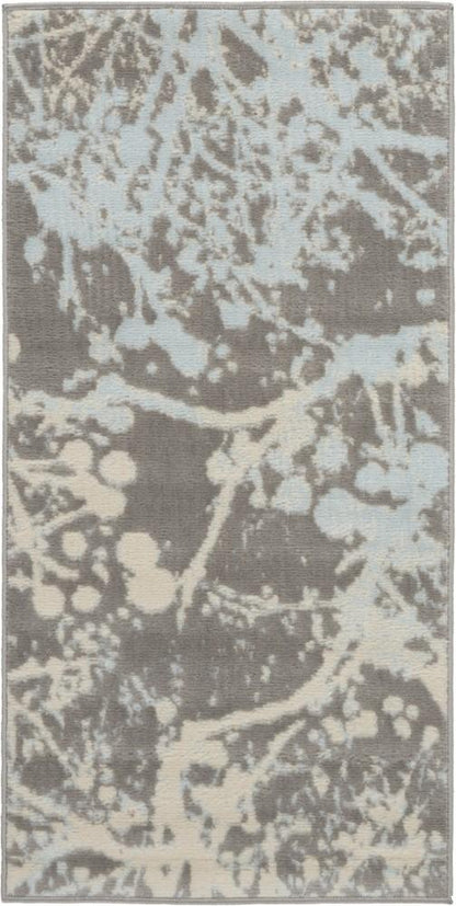 Nourison - Jubilant 2 x 4 Small Bone and Blue Nature-inspired Area Rug - JUB12-99446478986_CLOSEOUT veiw 1