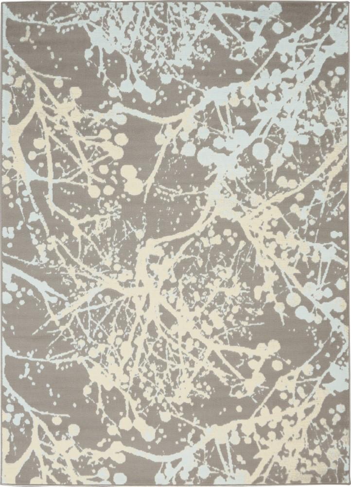 Nourison - Jubilant JUB12 Bone and Blue 4x6 Contemporary Area Rug - JUB12-99446479006_CLOSEOUT veiw 1