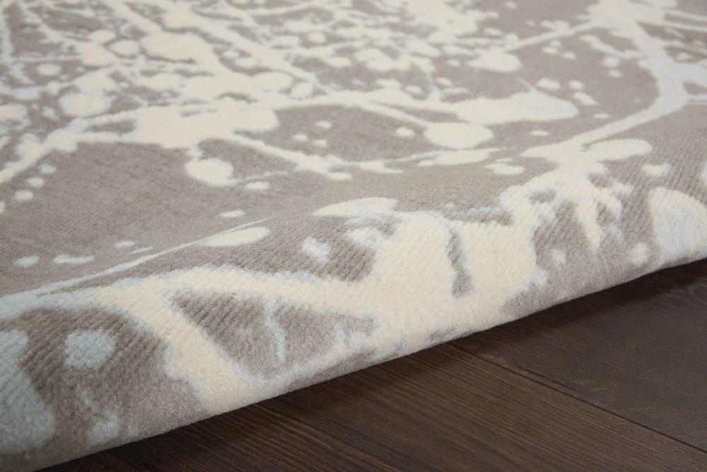 Nourison - Jubilant JUB12 Bone and Blue 4x6 Contemporary Area Rug - JUB12-99446479006_CLOSEOUT veiw 2