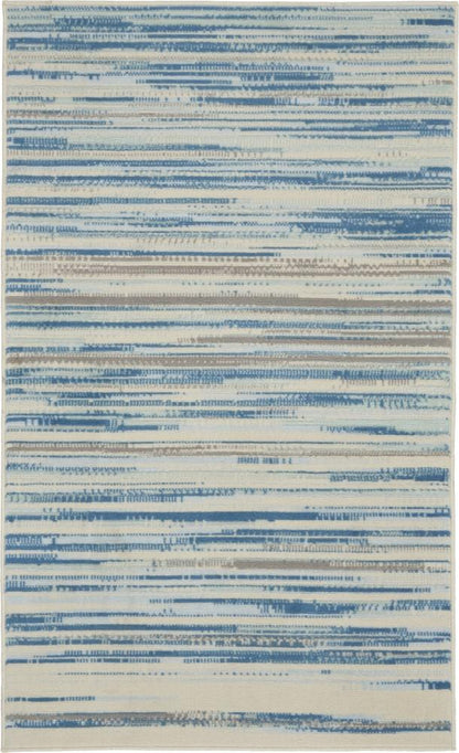 Nourison - Jubilant 3x5 Blue Area Rug - JUB04-99446764133 veiw 1