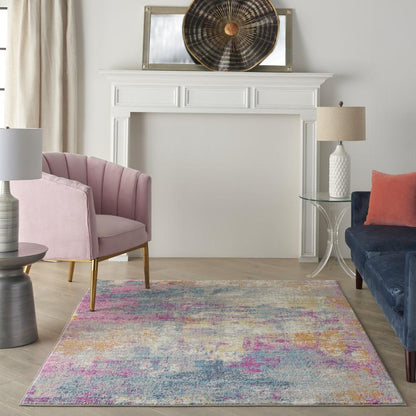 Nourison - Passion 39in x 59in Ivory Multicolor Area Rug - PSN36-99446780416 veiw 2