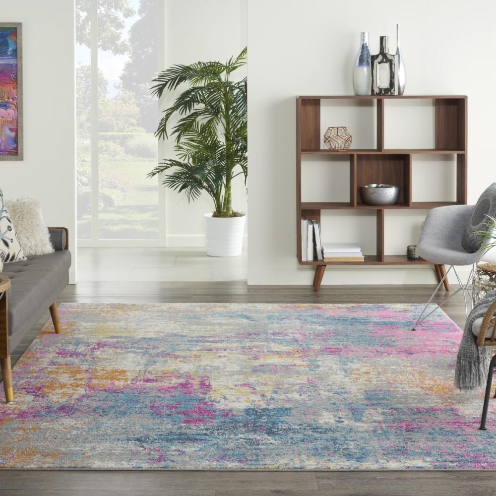 Nourison - Passion 67in x 96in Ivory Multicolor Area Rug - PSN36-99446780492 veiw 2