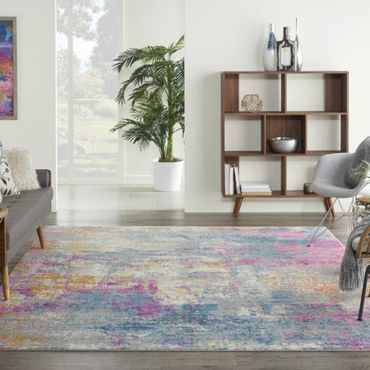 Nourison - Passion 8x10 Ivory Multicolor Area Rug - PSN36-99446780515 veiw 2