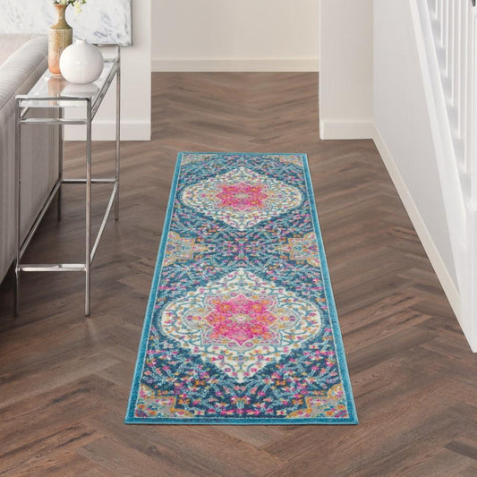 Nourison - Passion 22in x 76in Multicolor Area Rug - PSN39-99446781048 veiw 2