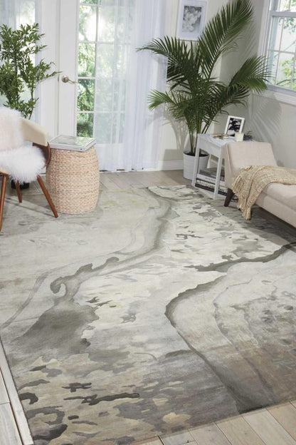 Nourison - Prismatic PRS05 Grey 79in x 99in Large Rug - PRS05-99446339645 veiw 2