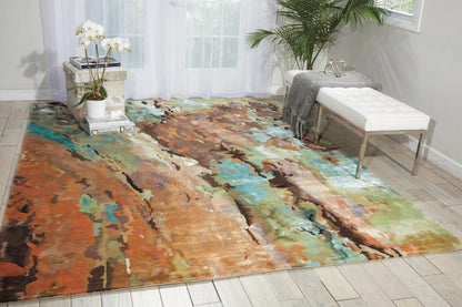 Nourison - Prismatic 79in x 99in Multicolor Abstract Area Rug - PRS09-99446362483 veiw 2