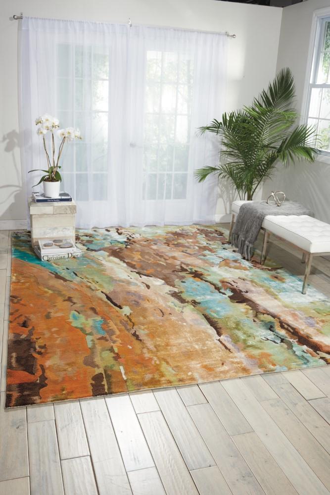 Nourison - Prismatic 86in x 116in Multicolor Abstract Area Rug - PRS09-99446362490 veiw 2