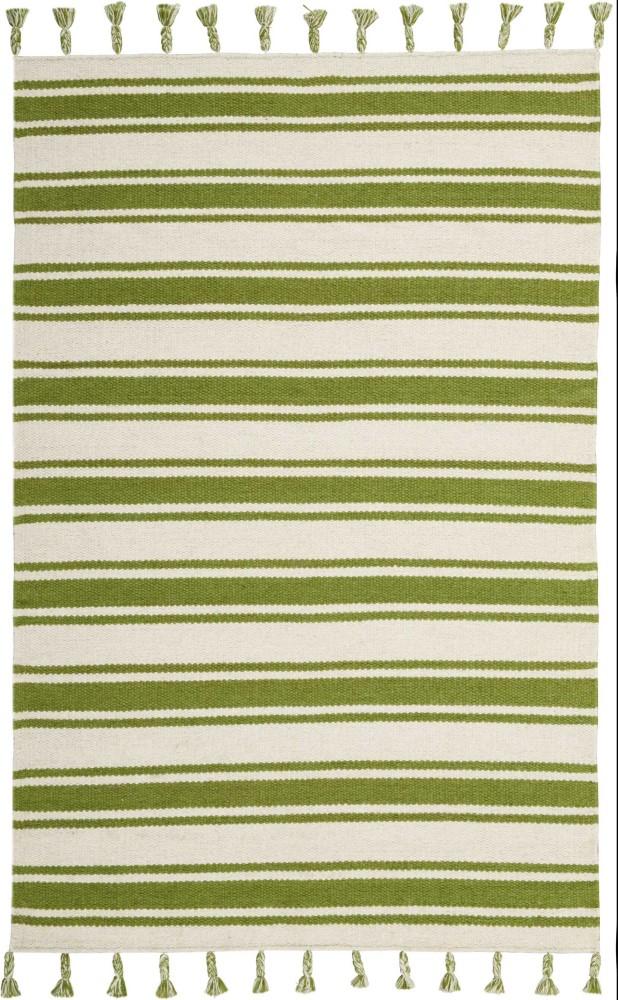 Nourison - Rio Vista DST01 White and Green 4 x 66in Area Rug - DST01-99446392657_CLOSEOUT veiw 1