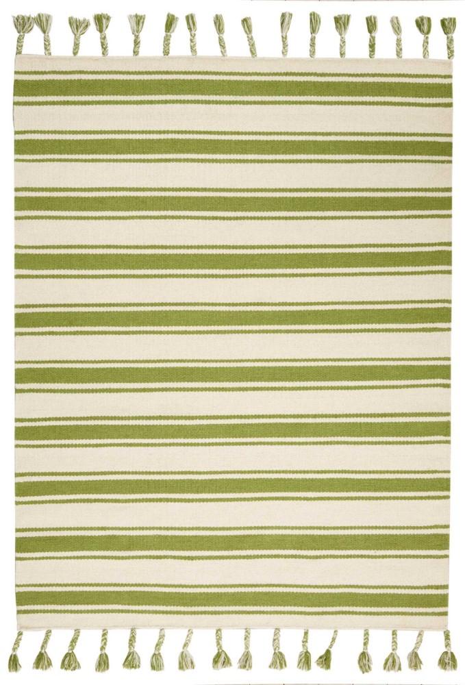 Nourison - Rio Vista DST01 White and Green 5 x 76in Area Rug - DST01-99446392664_CLOSEOUT veiw 1