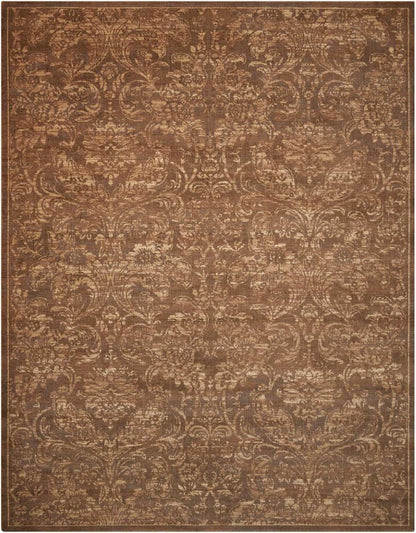 Nourison - Silken Allure SLK19 Brown 79in x 99in Rug - SLK19-99446154095_CLOSEOUT veiw 1