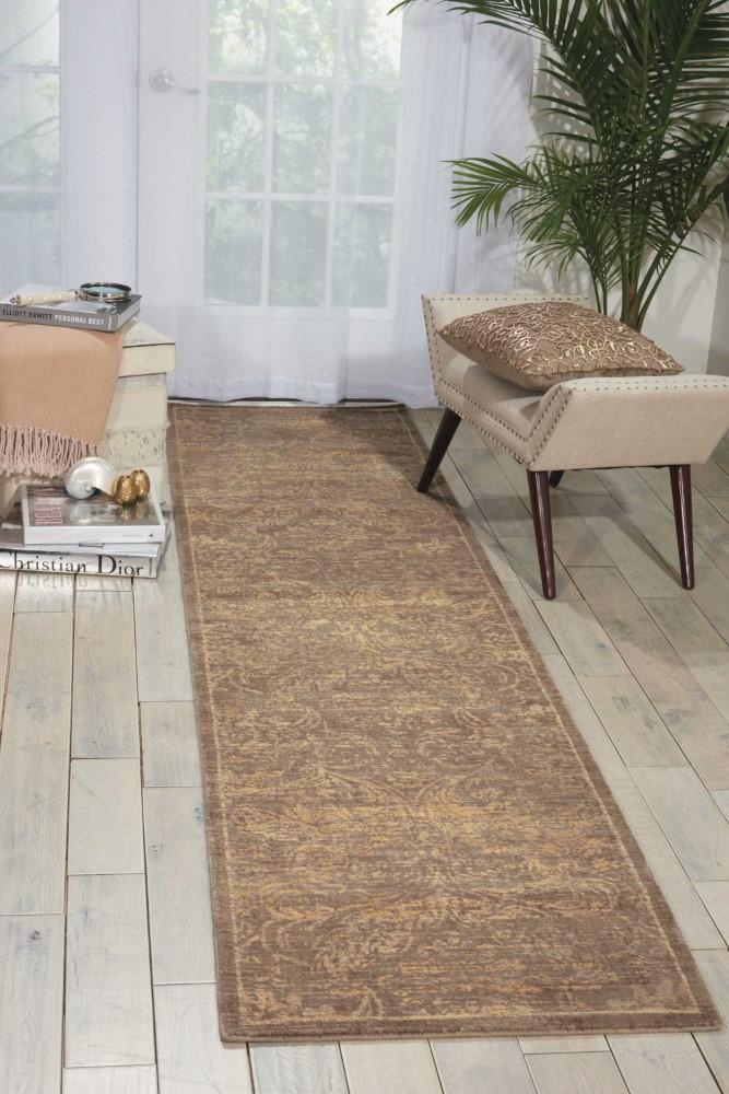 Nourison - Silken Allure SLK19 Beige 25in x 10 Hallway Rug - SLK19-99446154064_CLOSEOUT veiw 2