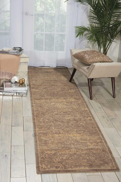 Nourison - Silken Allure SLK19 Beige 25in x 10 Hallway Rug - SLK19-99446154064_CLOSEOUT veiw 2