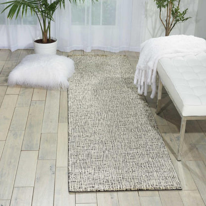 Nourison - Starlight STA02 Black 23in x 8 Hallway Rug - STA02-99446291875_CLOSEOUT veiw 2