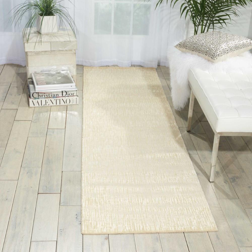 Nourison - Starlight STA02 White 23in x 8 Hallway Rug - STA02-99446291967_CLOSEOUT veiw 2