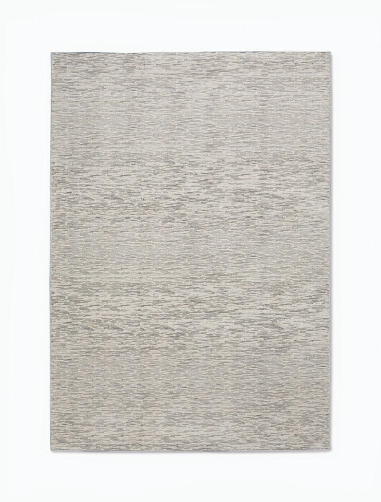 Calvin Klein - Jackson CK781 Ivory and Grey 710in X 106in Large Striated Rug - CK781-99446356390_CLOSEOUT veiw 1