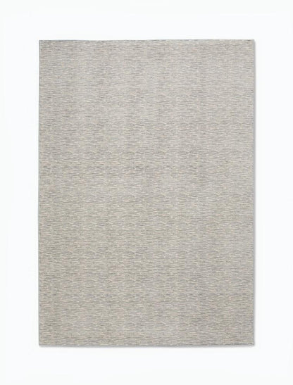Calvin Klein - Jackson CK781 Ivory and Grey 93in X 129in Oversized Striated Rug - CK781-99446356406_CLOSEOUT veiw 1