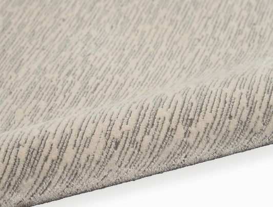 Calvin Klein - Jackson CK781 Ivory and Grey 93in X 129in Oversized Striated Rug - CK781-99446356406_CLOSEOUT veiw 2