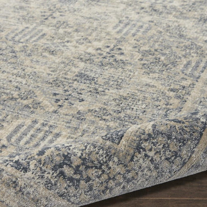 Malta by Kathy Ireland Home - MAI12 Ivory/Blue 53in x 77in Area Rug - MAI12-99446495082 - CLOSEOUT veiw 2