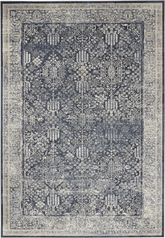 Malta by Kathy Ireland Home - MAI12 Navy/Ivory 53in x 77in Area Rug - MAI12-99446495129 - CLOSEOUT veiw 1