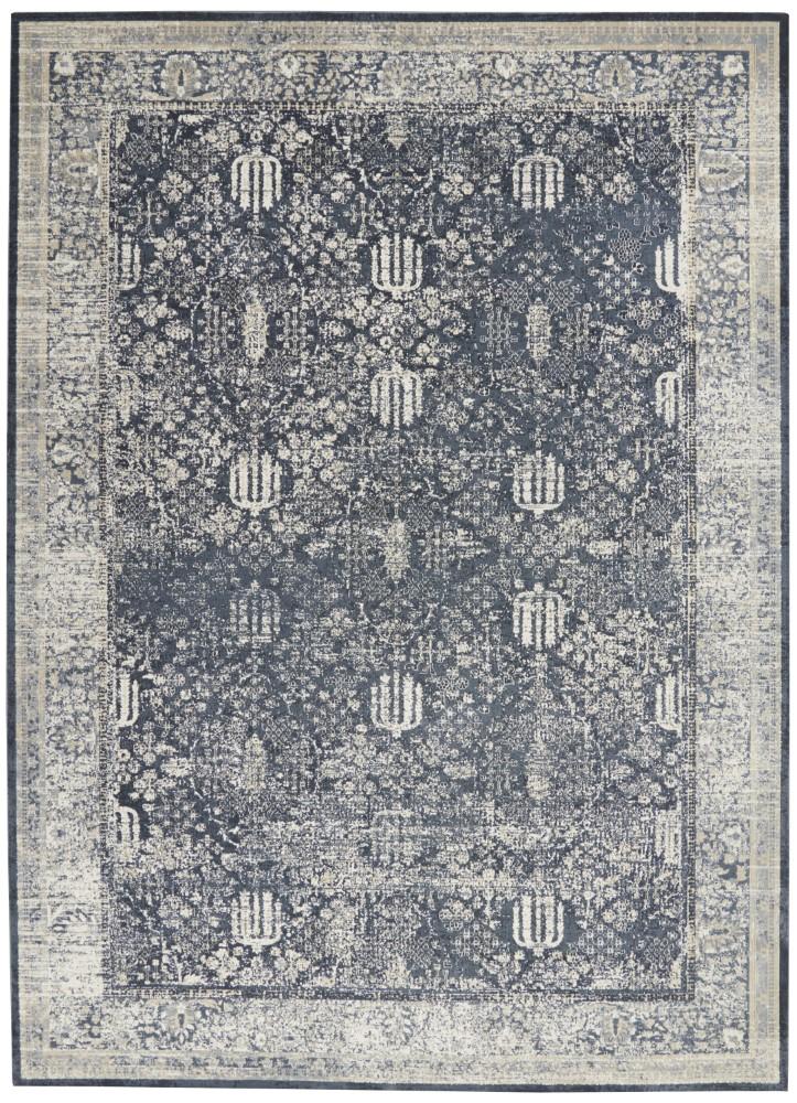 Malta by Kathy Ireland Home - MAI12 Navy/Ivory 710in x 1010in Area Rug - MAI12-99446495136 - CLOSEOUT veiw 1