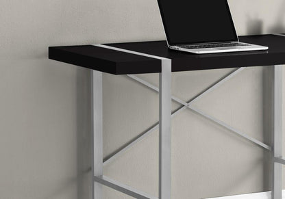 Monarch Specialties - Computer Desk, Home Office, Laptop, 48inL, Work, Metal, Laminate, Black, Grey, Contemporary, Modern - I-7664 veiw 3