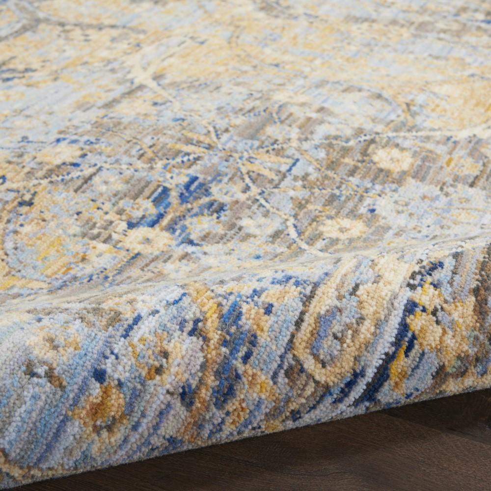Nourison - Majestic 56in x 8 Beige and Blue Vintage Area Rug - MST01-99446712899_CLOSEOUT veiw 2