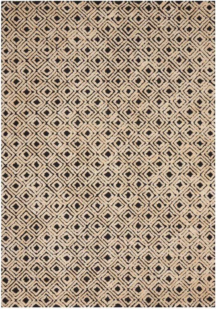 Nourison - Deco Mod DEC02 Black/Beige 53in x 74in Area Rug - DEC02-99446401090_CLOSEOUT veiw 1