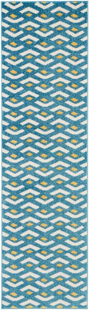 Nourison - Harper DS300 Blue 22in x 76in Hallway Rug - DS300-99446406910 - CLOSEOUT veiw 1