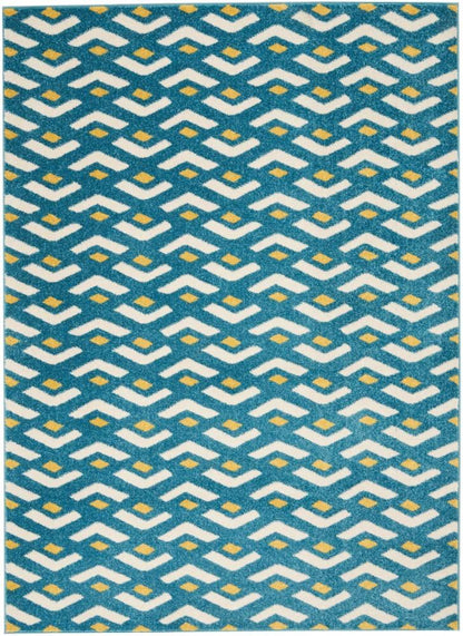 Nourison - Harper DS300 Blue 53in x 73in Area Rug - DS300-99446406965 - CLOSEOUT veiw 1