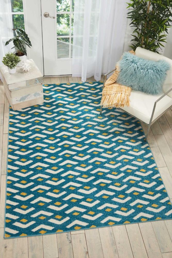 Nourison - Harper DS300 Blue 53in x 73in Area Rug - DS300-99446406965 - CLOSEOUT veiw 2