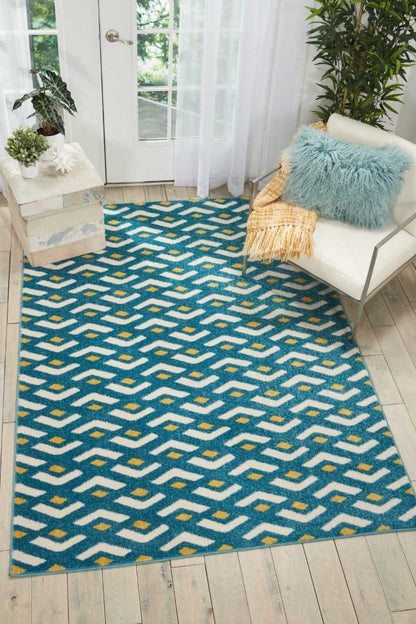 Nourison - Harper DS300 Blue 53in x 73in Area Rug - DS300-99446406965 - CLOSEOUT veiw 2